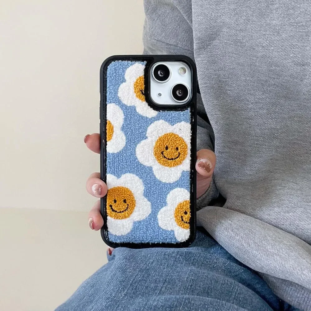 Cute Sunflower Phone Case for iPhone 15 6.1inch 2023 Cool Girls Women